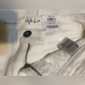 Style & Co. White Jeans